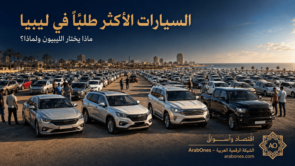 السيارات الأكثر طلبًا في ليبيا داخل سوق سيارات ليبي

تصميم لمنصة ArabOnes يوضح انتشار السيارات الأكثر طلبًا في السوق الليبي.