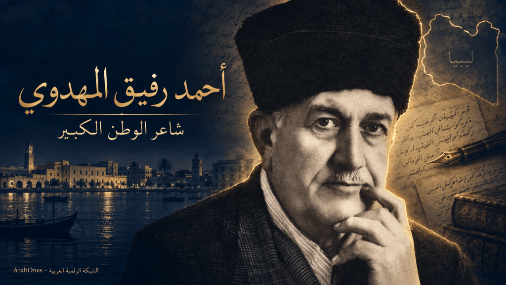 سيرة أحمد رفيق المهدوي، شاعر الوطن الكبير الذي قاوم الاحتلال الإيطالي بالكلمة، وعاش المنفى ثم عاد للمشاركة في استقلال ليبيا.