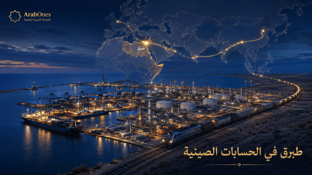 تصور لمشروعات صينية محتملة في طبرق تشمل الميناء والمصفاة والسكك الحديدية وربط ليبيا بإفريقيا وآسيا وأوروبا